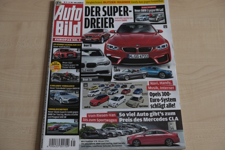 Deckblatt Auto Bild (31/2013)